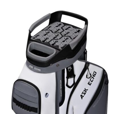 ASK ECHO Soundless-Series FogGrey 15-Divider Cart Golf Bag