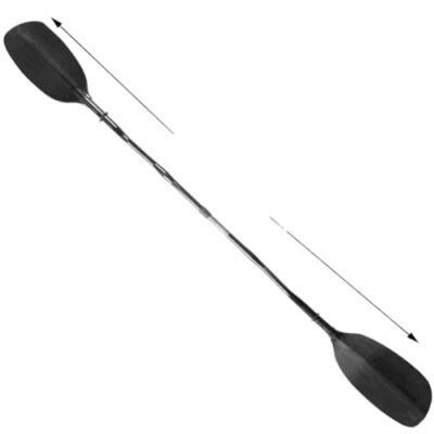 OWMamKuny 100% Full Carbon Fiber Whitewater Paddle with Bent Shaft Lightweight Paddle for