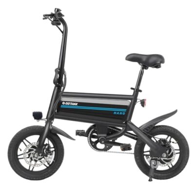 Gotrax Nano 14" Folding Electric Bike for Adults & Teens, Max 25 Miles
