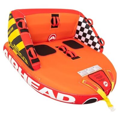 Airhead Big Mable Towable Tube for Boating, 1 - 2 Rider Inflatable Boat Tube for Water Tubing,