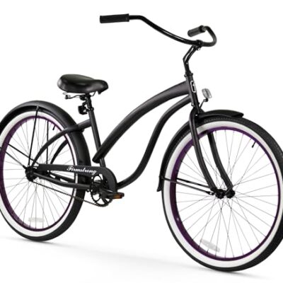 Firmstrong Bella Fashionista Women's Beach Cruiser Bicycle, Single Speed Bicycle, 26 Inch