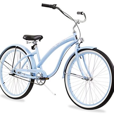 Firmstrong Bella Classic Women's Beach Cruiser Bike, 3 Speed Hybrid Bicycle, 26 Inch Wheels,