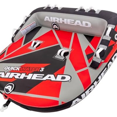 AIRHEAD AHT50188RBK Quick Water 3-Rider Towable Tube - Red/Black