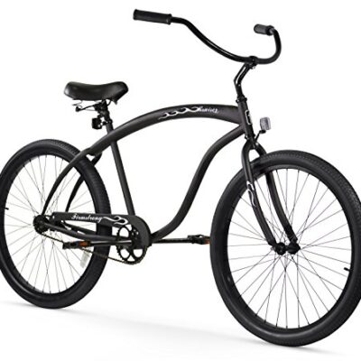 Firmstrong Bruiser Men's Beach Cruiser Bike, Single Speed Hybrid Bicycle, 26 Inch Wheels,